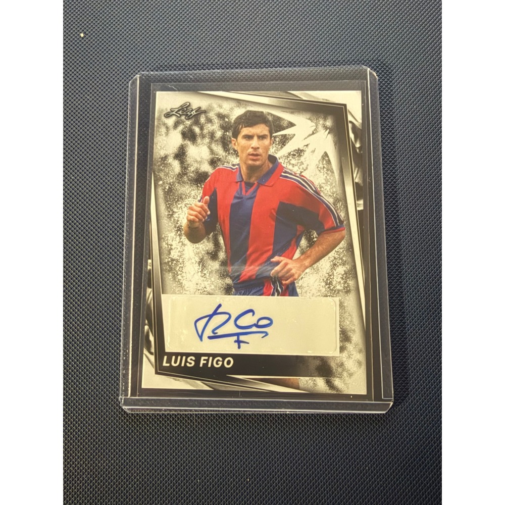 2024 Leaf Soccer Luis Figo Authentic Autograph Card BA-LF1 Portugal Legend